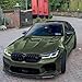 Front Bumper Spoiler Lip for BMW Series 5 M5 F90 LCI 2021-2024 Gloss Black Carbon Fiber Look