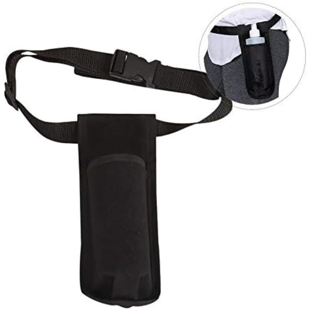 Massageflaschenhalter, einzelner Massageöl-Lotionspender, verstellbarer Hüftgurthalter, Schwarz