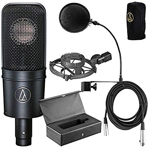 π Crazy Deals Audio Technica AT4040 Bundle + Pop Filter + 1 20 ft XLR Cable