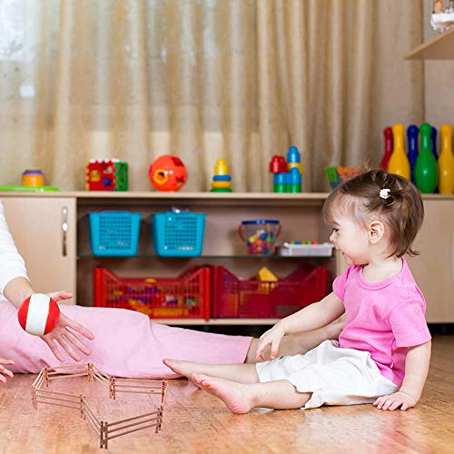 20 Spielzeugzaun Pferdezaun Zubehör Spielzeug Set Mini Kunststoff Gartenzaun Spielzeug Bauernhoftier Pferd Figur Zaun… – Bild 4