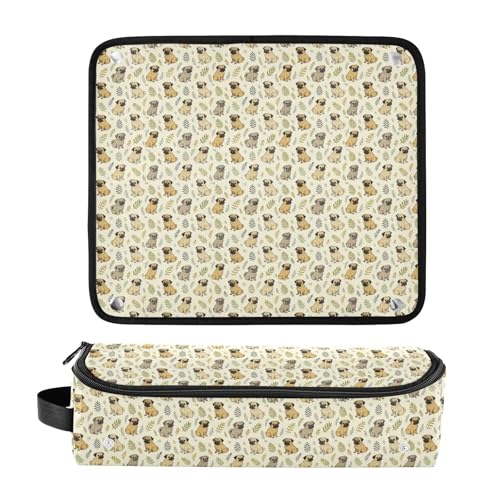 Bolsa de viaje y tapete resistente al calor para herramientas de cabello Hot Hair Tools, con cierre y diseño portátil para planchas, rizadores y planchas de pelo miniatura 3