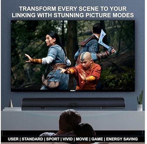 Image of Foxsky 165 cm (65 inch) Frameless Series 4K UHD QLED WebOS FS65GATV (Black)