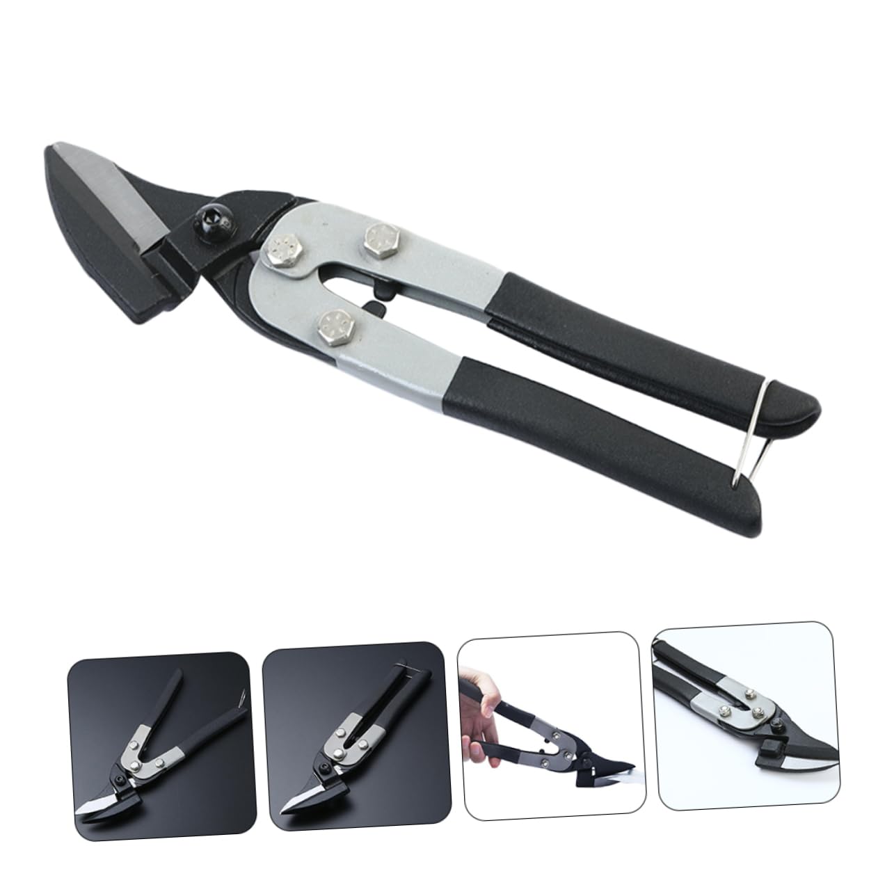 HOMSFOU 1pieza Tijeras De Acero Inoxidable Para Cortar Chapa Tijeras Multifuncionales Para Uso Industrial Cortadoras De Hojalata y Alambre Herramientas De Jardinería y Podado