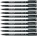 Produktbild Staedtler Lumocolor Permanentmarker, schwarz, superfein, 10 Stück, wasserfest, wischfest, schnell trocknend, CD DVD OHP