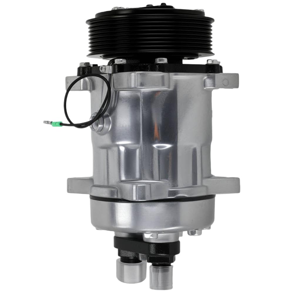 Pzbbexsmf Onecolor Air Conditioning Compressor Compatible With Thermoking Apu Co46122c Tm15 With Clutch R134a