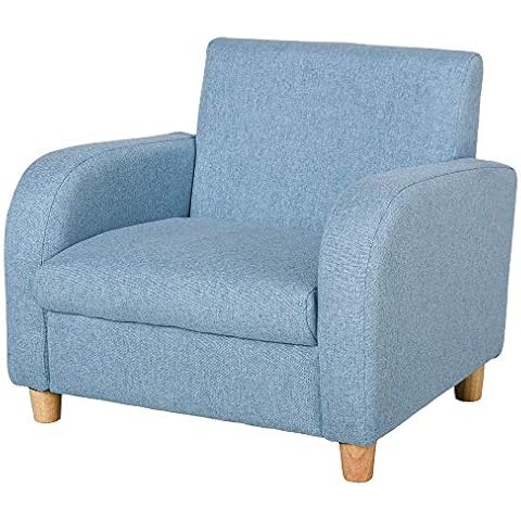 HOMCOM Children's High Back Armchair Blue Cover