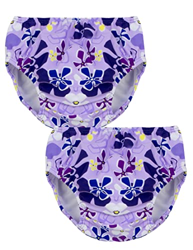 Tuga Girls Reusable Swim Diaper 2 Pack, Playtime, S (3-6 mos)