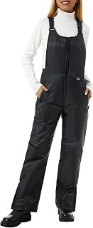 NINALUNA Women Insulated Ski Snow Bib Overalls Snowboard Waterproof Winter Snowboarding Pants Adjustable Shoulder Strap Jumpsuits