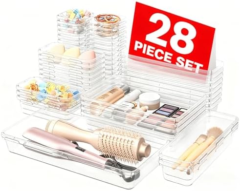 A-LuGei 【Military Grade】 Drawer Organizer, 【𝟱𝗦𝗶𝘇𝗲】 Makeup organiz...