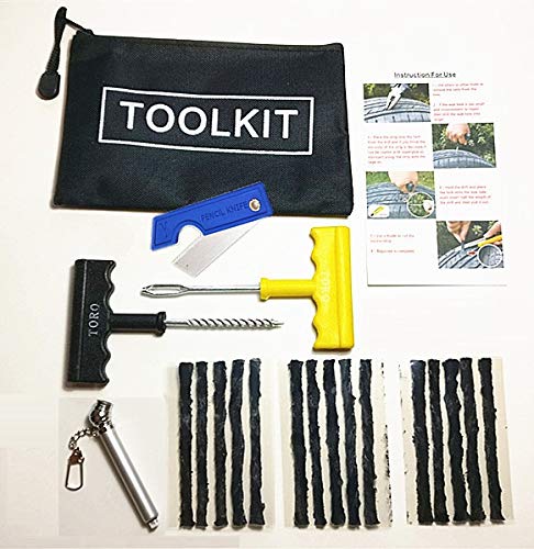 POWERMAG - Kit de reparación de pinchazos para neumáticos de coche y furgoneta