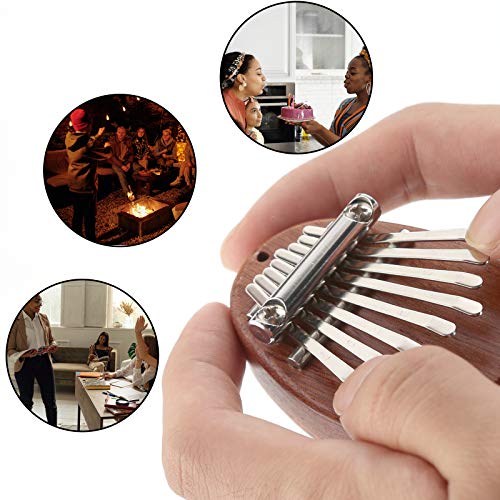 AIEX 8 Toetsen Mini Kalimba Duimpiano met Lanyard Pocket Duimpiano Draagbare Mbira Vingerpiano Cadeau voor Kinderen… - Image 6