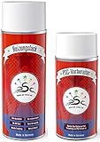 Abriebfest Penta Star Color Set 1 : 400ml Heizkörperlack Spray Leuchtorange RAL 2005 & 150ml Metall-Reiniger hitzebeständig-Heizkörper-Ofen-Radiator-hitzebeständig-bis 300 Grad- nachfärben
