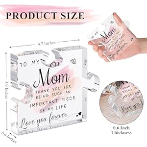 Lukiejacgiftsformomfromdaughtersonbestmomevergiftsuniquemotherbirthdayacrylicpuzzleshapedplaquedeskdecorationspresentformomchristmasanniversaryandmothersdaygifts Urban Country Home Decor Lukiejac gifts for mom from daughter son best mom ever gifts unique mother birthday acrylic puzzle shaped plaque desk decorations present for mom christmas anniversary and mothers day gifts urban country home decor