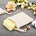 PHOGARY Sisal Soap Saver Bag (5-Pack) Ideal for Exfoliating & Save Soaps, Natural Fiber Soap Bags for Foaming and Drying The Soap, Organic Soap Bag With Pouch Holder for Shower Bath