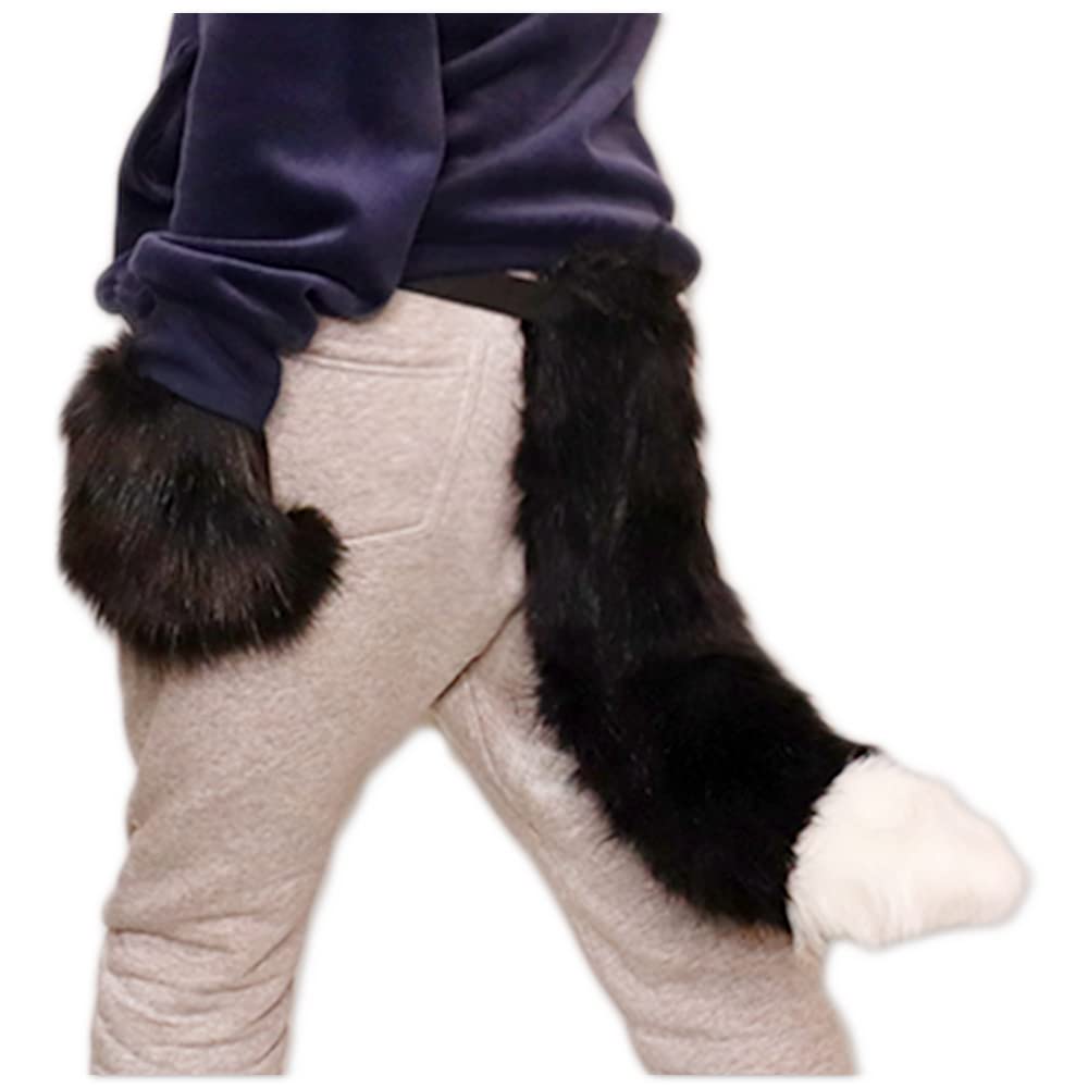 Amazon.co.jp: しっぽ ワイヤー入り もふもふ 大きい 可動 ケモ