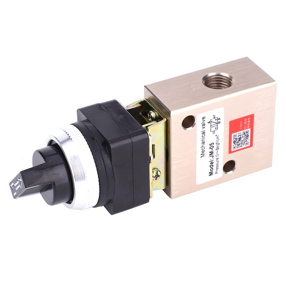 Valve mécanique pneumatique Premium, tête de Rotation à 2 positions et 3 voies JM-05 pour le contrôle de l'air en alliage d'aluminium
