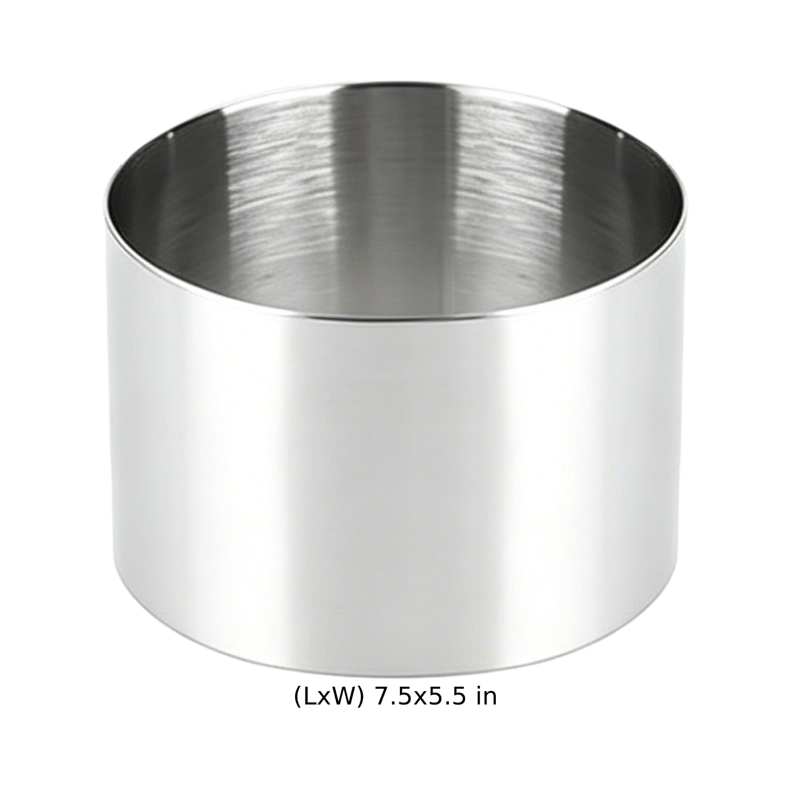 Lot de 6 cercles à gâteau ronds, 2,95 x 2,17 pouces, cercles à mousse en acier inoxydable avec poussoir et élévateur, moules pâtissiers antiadhésifs pour burgers, muffins, crumpets, pancakes