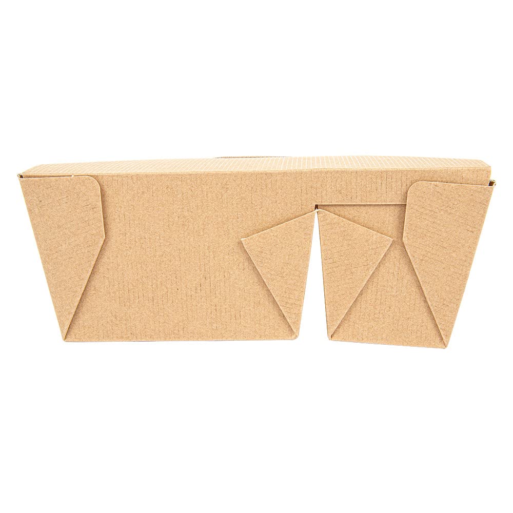 Garcia de Pou García 300 Envases Comida para Llevar Take Away Delivery - Envases Desechables Para Alimentos - Envases Cartón 2 Compartimientos 'Thepack' 900 450 ml 15,2X12,1X6,5 Cm, 258.45