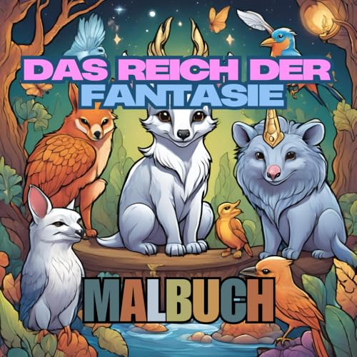 Das Reich der Fantasie: Ein Malbuch mit magischen Tieren