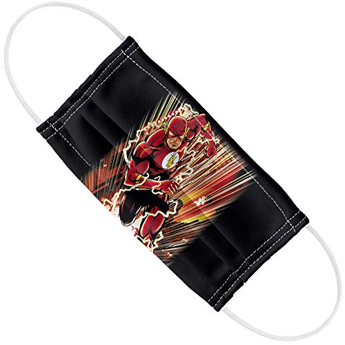 Popfunk The Flash Street Speed 1-Ply Reusable Face Mask Covering with Adjustable Nose Wire, Unisex