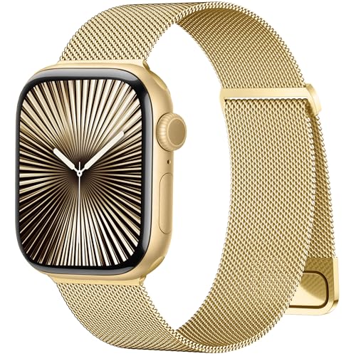 Image of Magnetic Band Compatible for Apple Watch Bands Women Men 40mm 38mm 41mm 42mm 46mm 44mm 45mm 49mm, Stainless Steel Mesh Metal Sport Strap Wristband iWatch Series 11 10 9 8 7 6 5 4 3 2 1 SE Ultra