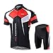 Lixada Abbigliamento Ciclismo Uomo Asciugatura Veloce Maglia Manica + Pantaloncini Abbigliamento da Ciclismo Abbigliamento Sportivo da Equitazione