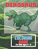  Dinosaur Coloring Book for Kids Ages 4 - 8: 1 (Exact Colors Edition)