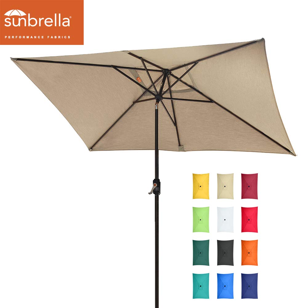Eliteshade Sunbrella Solar 9ft 3 Tiers Market Umbrella With 80 Led Lights Patio Umbrellas Outdoor Table With Ventilation And 5 Years Non Fading Top Black Nayancorporation Com