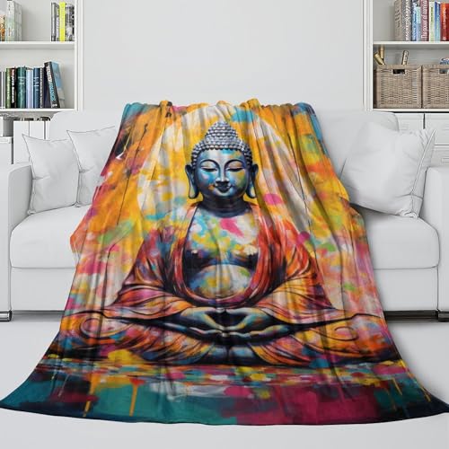 Couverture Bouddha douce et chaleureuse pour un cocon de sérénité chez soi