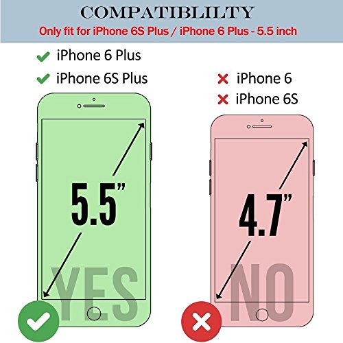 Iphone 6S Plus Case, Iphone 6 Plus Case, Zvedeng Hand Strap Vertical And Horizontal Stand Magnetic Kickstand Dual Layer Durable Slim Fit Case For Apple Iphone 6 Plus / 6S Plus 5.5'' Rose Gold #TOP1