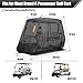 600D Heavy Duty 4+2 Seater Golf Cart Cover 6 Passenger, Golf Cart Cover 4 Passenger Extended Roof, Club Car Cover Lifted Golf Cart Storage Cover for 4 Seaters with 2 Bench Seats 138L 48W 66H Inches