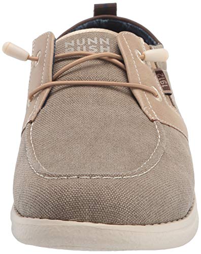 Nunn Bush Men's Brewski Moc Toe Slip-on Canvas Knit Loafer with Elastic Bungee2