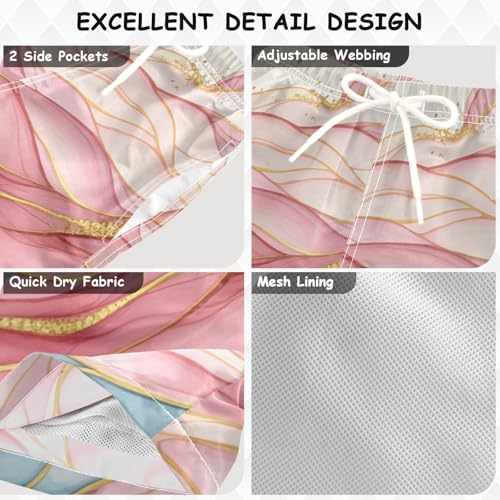 Boys Swim Trunks Pink Blue Gold Marble Swim Shorts Boys Bathing Suit Swimsuit Boy Swimwear 2T 202cc17363