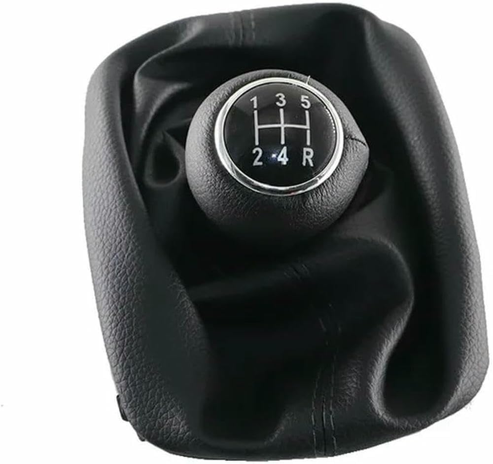 Gznbb 5 Speed Type 1 Car Manual Gear Shift Knob Boot Cover Gaiter Lever Shifter Handle Stick, For Audi A6 C5 A8 D2 1996 1997 1998 1999 2000 2001 2002 2003