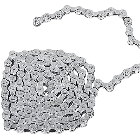 XiXiRan Fahrradkette 6/7/8-Fach, Edelstahl Geschwindigkeitskette, Kettenschloss Fahrradkette, Fahrradkette 116 Glieder, Fach Fahrrad Kette Cover