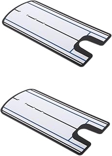 LIOOBO 2 Peças Espelho De Treinamento Eyeline Putting Putter Push Pole Colocando Ajuda Putt Out Corrector Colocando Auxílio De Alinhamento Treinador Ajuda Espelho Colocando Putt Prática