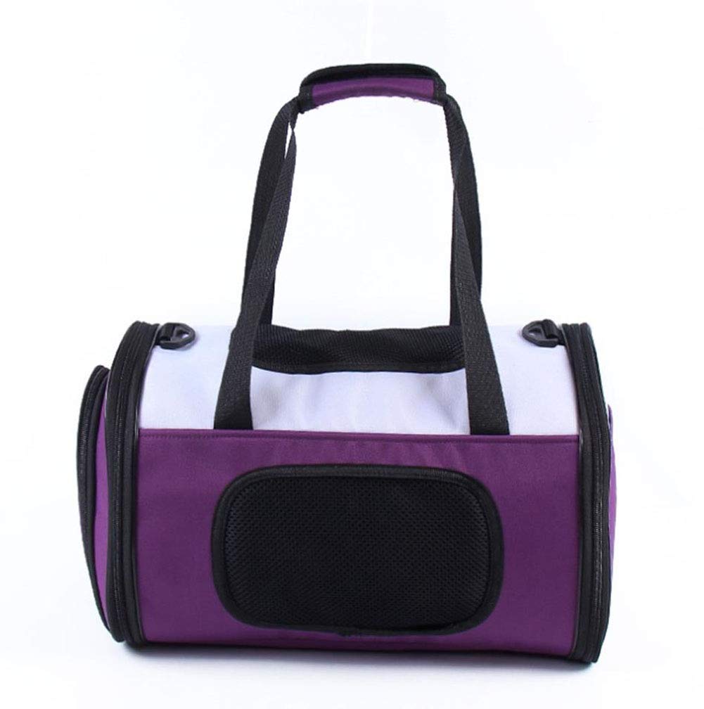 Sac de voyage pour chiot violet respirant : idéal pour vos sorties et trajets en train