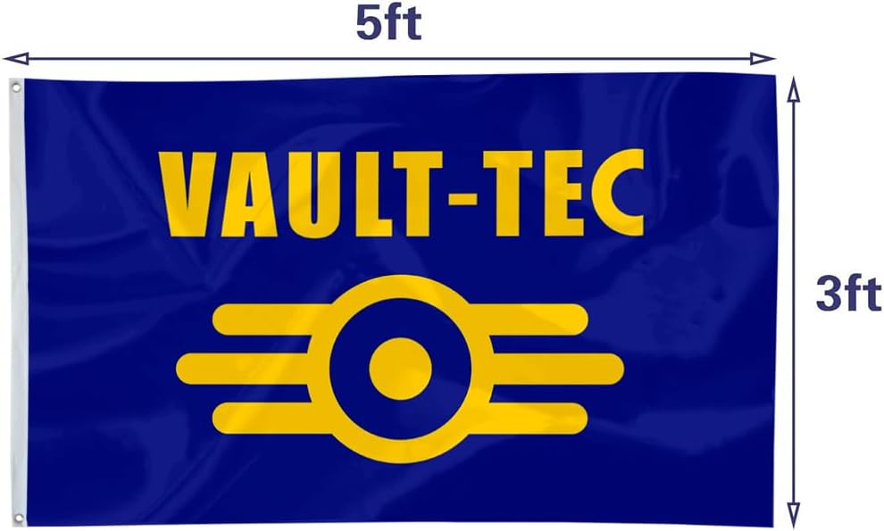 Vault-Tec Flag Banner 3X5 Feet Man Cave - Image 3
