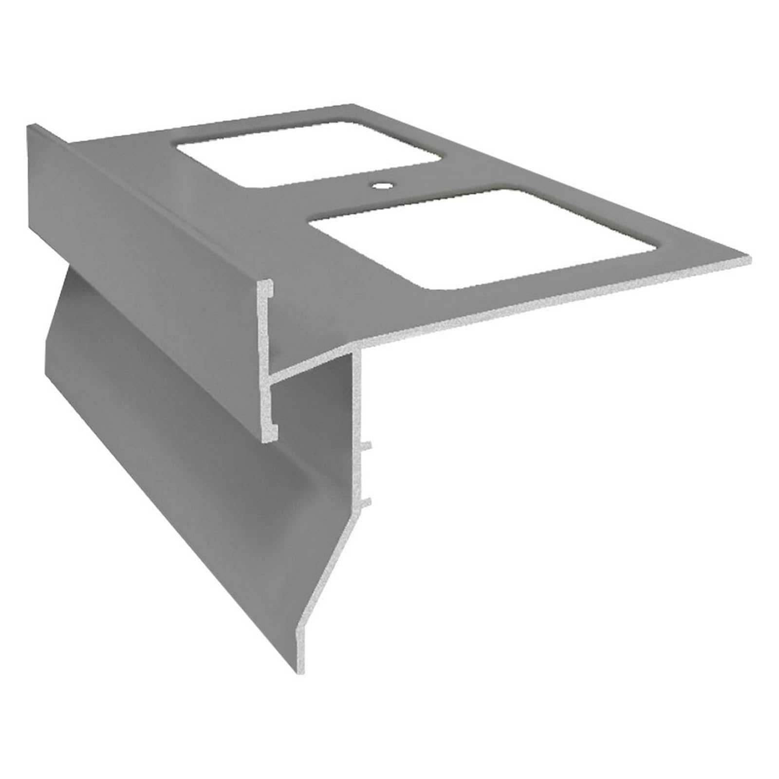 nextradeitalia 1PEZZO GOCCIOLATOIO per BALCONI/TERRAZZE 'Top' in Alluminio - Larghezza 95 mm/Lunghezza 2,7 mt