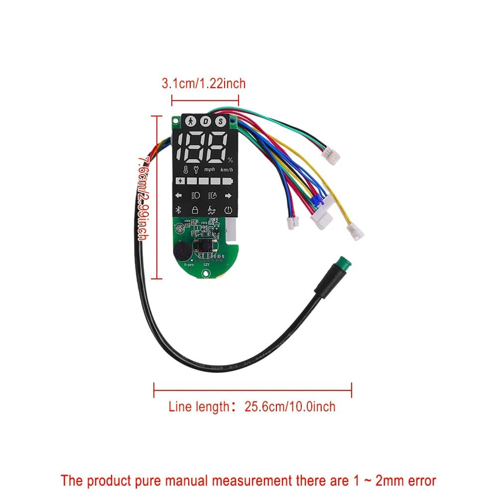 Elektroroller-Armaturenbrett-Ersatz, wasserdichte E-Scooter-Teile for Xi-aomi 5 Pro, Display-Bildschirm, Instrumentenplatine