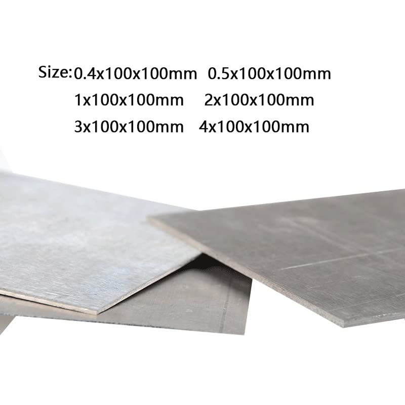 99,9% Magnesium-Blechplatte – Galvanoanode, 0,4–4 Mm Dicke, 100x120 Mm – Für Experimente, CNC & Metallverarbeitung