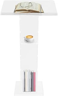 Acrylic Podium Pulpit Stand,Modern Clear Lectern,Podium Stand with Reading Platform for Classroom,Weddings,Conference,Concert,Professional Presentation Podiums (16.53, Pounds)