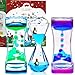 YUE ACTION Liquid Motion Bubbler Timer for Sensory Toys, Fidget Toy, Children Activity, Calm Relaxing Desk Toys, Anxiety Toys, Autism Toys, ADHD Fidget Toys, Assorted Colors, Pack of 3(Style#1)
