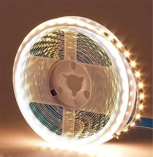 iNextStation LED Strip Licht Warm Wit, 16.4ft/5M 12V SMD5050 300LEDs Snijdbaar Zelfklevend Flexibel Ledstrip voor Slaapkamer, Binnen, Thuis, Keuken, Home-ledverlichting, Bars (Geen voeding)