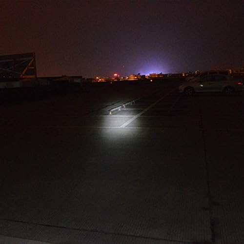 Miniatura 2 de SYCOOVEN Faro LED para bicicleta, luz delantera para bicicleta, color negro, carcasa de metal, estilo niebla retro, conducción nocturna, ángulo