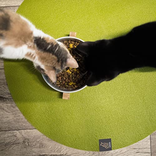 SanoZoo, die Napfunterlage! Öko-TEX - Made in Germany - Futtermatte für Katzen 60 x 90 cm Grau