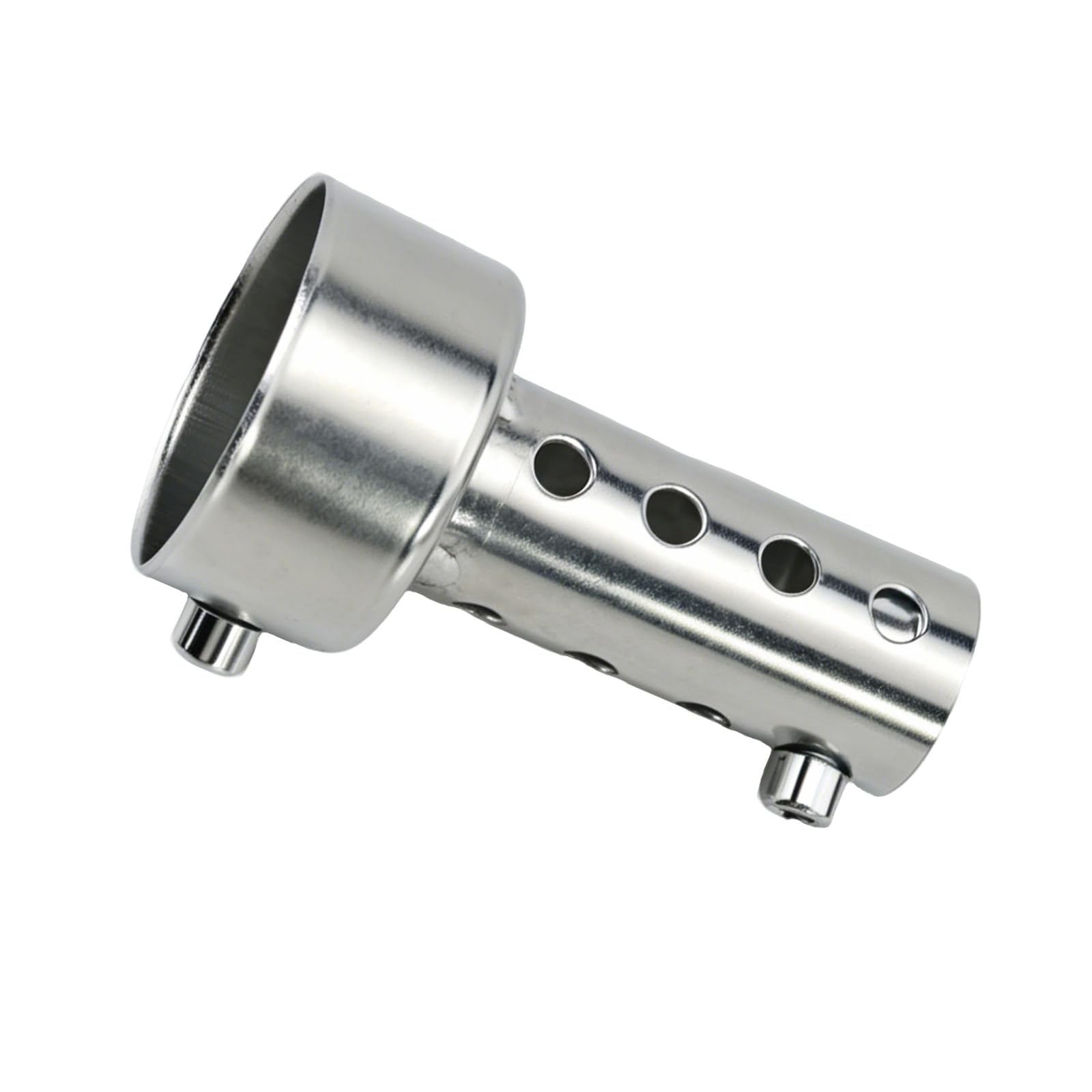 Silenziatore universale di scarico moto Baceyong, 42mm / 1.7inches; 45mm / 1.8inches; 48mm/1.9inch, argento