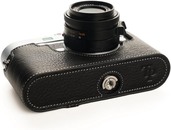Bеѕt Dеаl Chеар 🛒 Leica M10 Case, BolinUS Handmade Genuine Real Leather Half Camera Case Bag Cover for Leica M10 Camera with Hand Strap - Black