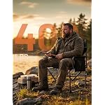TIMBER RIDGE 400lbs Heavy Duty Camping Chair Portable Directors Chair - Image 2