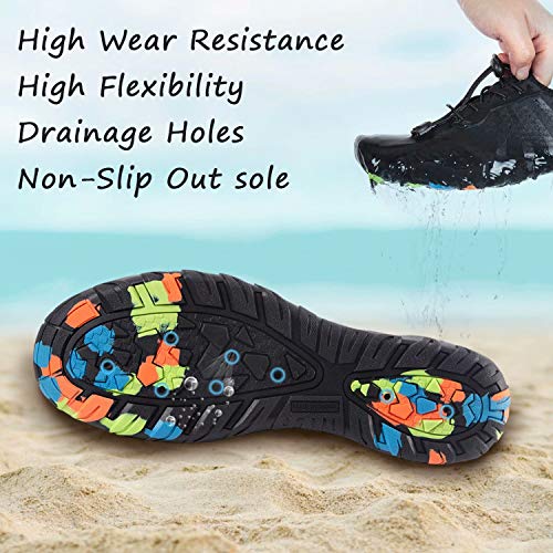 Image of YALOX Water Shoes Men's Women's Swim Shoes Outdoor Beach Barefoot Quick-Dry Aqua Pool Socks Swimming Yoga Surfing Exercise